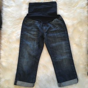 Pea in the Pod Size Small Maternity Crop Jeans